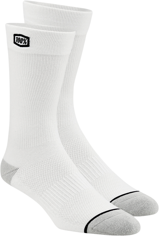 100% Solid Socks - White - Large/XL 20050-00009