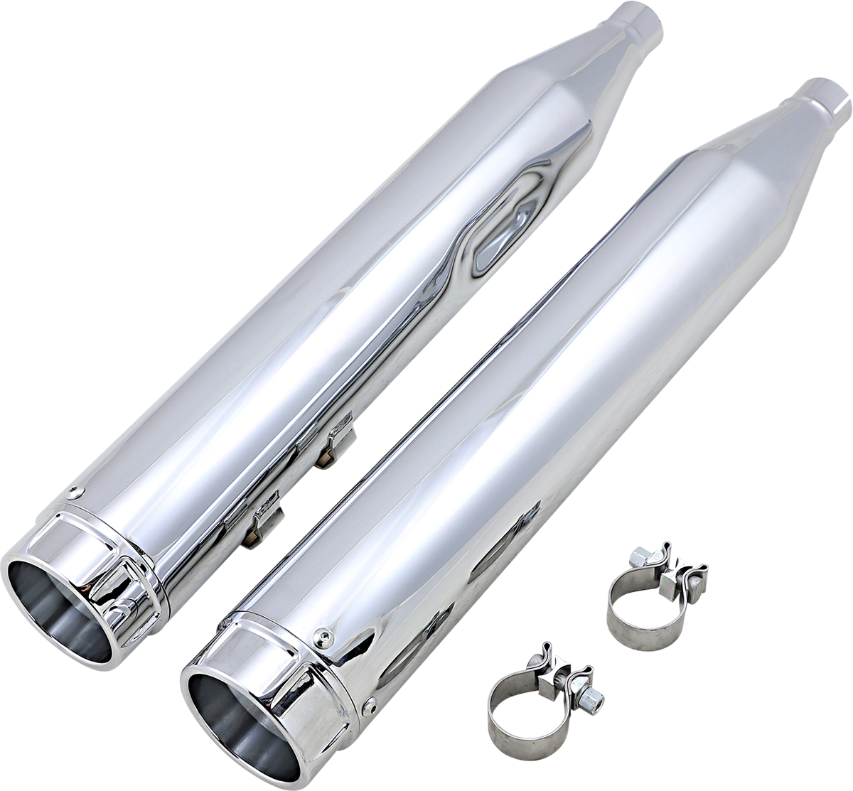 VANCE & HINES 4-1/2" Torquer Mufflers for '95-'16 FL - Chrome 16673