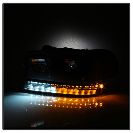 xTune GMC Sierra 99-06 /Yukon 00-06 Headlights & LED Bumper Lights - Black HD-JH-GS99-LED-SET-BK 9037399