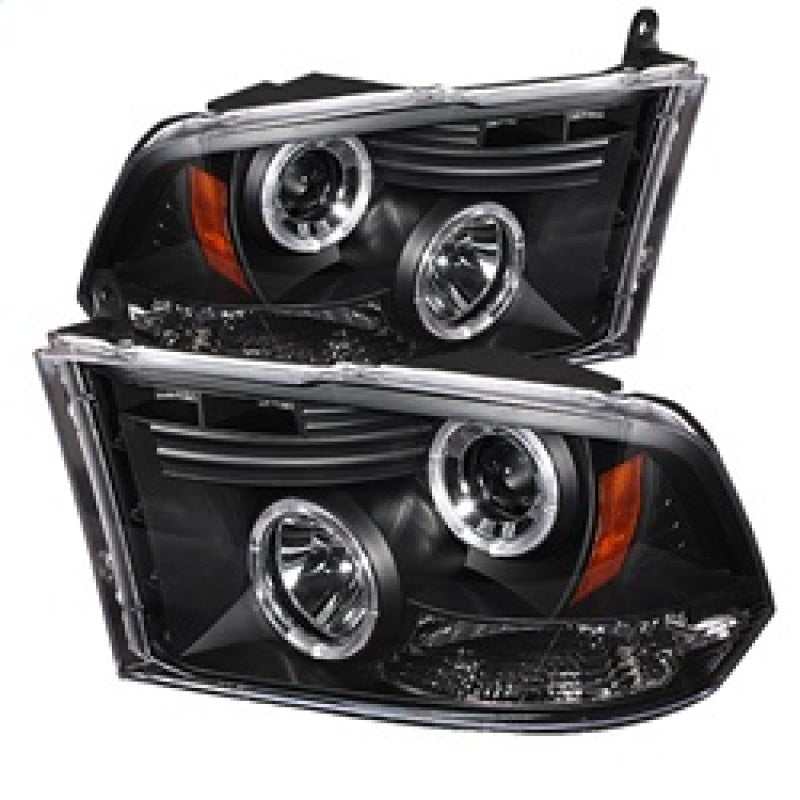 Spyder Dodge Ram 1500 09-14 10-14 Projector Headlights Halogen- LED Halo LED - Blk PRO-YD-DR09-HL-BK 5010032