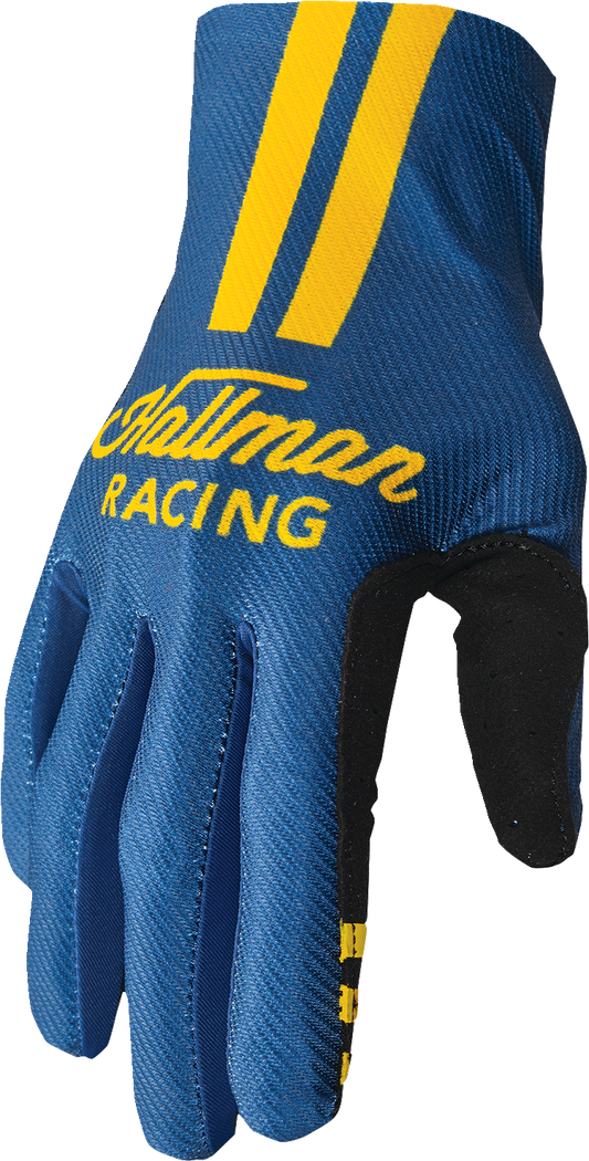 THOR Mainstay Gloves - Roosted - Navy/Lemon - Medium 3330-7305