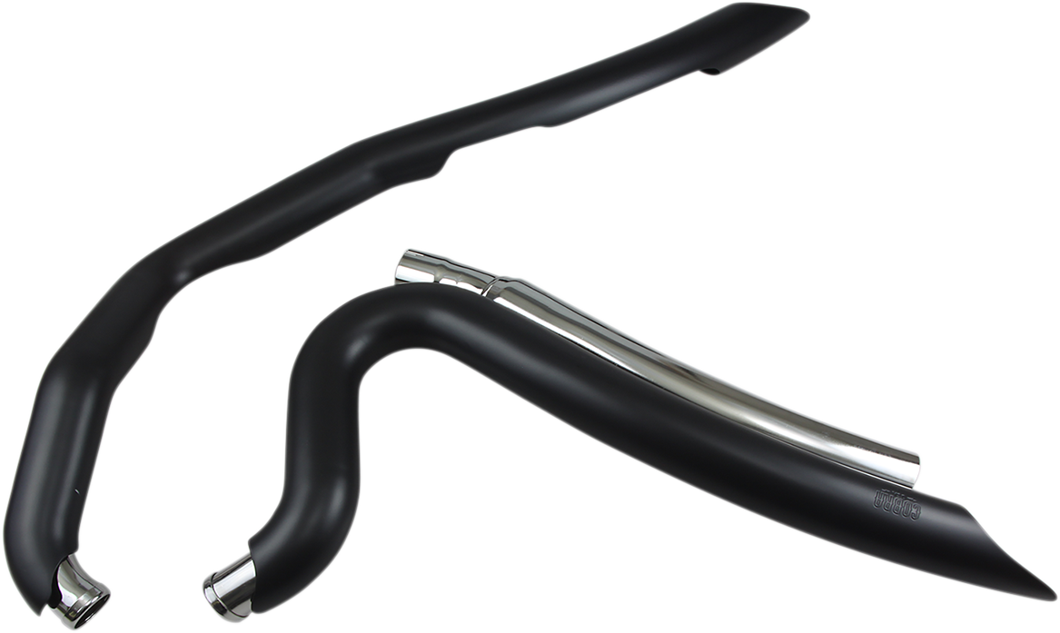 COBRA Speedster Swept Short Exhaust - Black 6231B