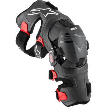 ALPINESTARS RK-7 Plasma Knee Braces - Black/Red - Small 6500825-13-S