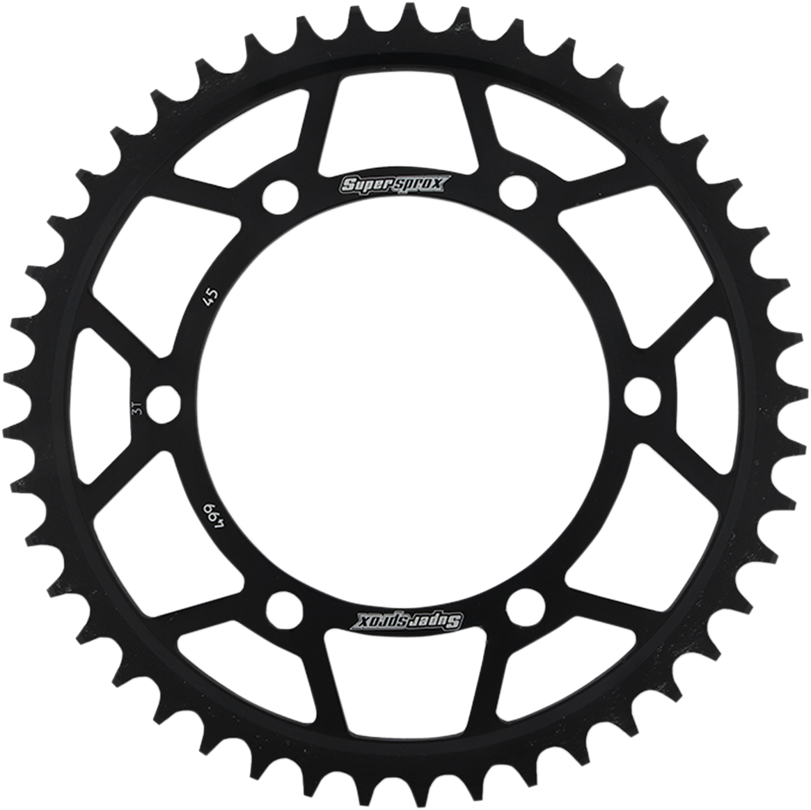 SUPERSPROX Rear Sprocket - 45 Tooth RFE-499-45-BLK