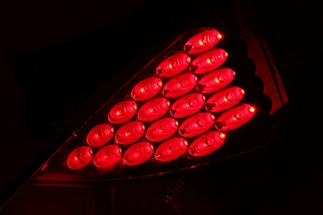 ANZO 2003-2005 Nissan 350Z LED Taillights Red 321083