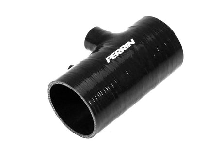 Perrin 2022+ Subaru WRX Black 3in Turbo Inlet Hose w/ Nozzle (Short) PSP-INT-426BK