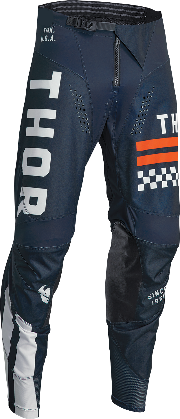 THOR Youth Pulse Combat Pants - Midnight/White/Orange - 18 2903-2249