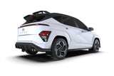 Rally Armor 2024 Hyundai Kona N Line Black UR Mud Flap - White Logo MF103-UR-BLK-WH