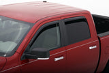 AVS 09-18 Dodge RAM 1500 Crew Cab Ventvisor In-Channel Front & Rear Window Deflectors 4pc - Smoke 194109