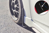Rally Armor 12-13 Hyundai Veloster UR Black Mud Flap w/ White Logo MF24-UR-BLK/WH