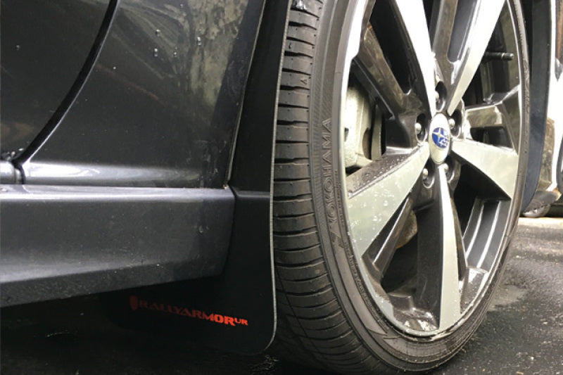 Rally Armor 2017+ Subaru Impreza UR Black Mud Flap w/ Silver Logo MF45-UR-BLK/SIL