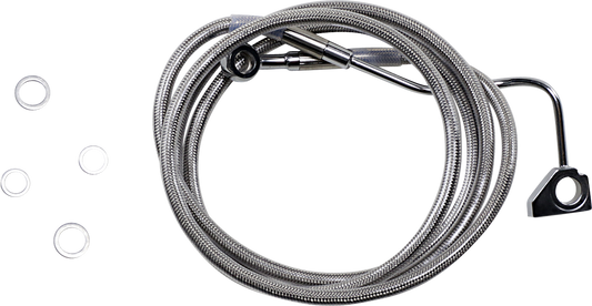 DRAG SPECIALTIES Brake Line - +10" - Stainless Steel - ABS 614220-10