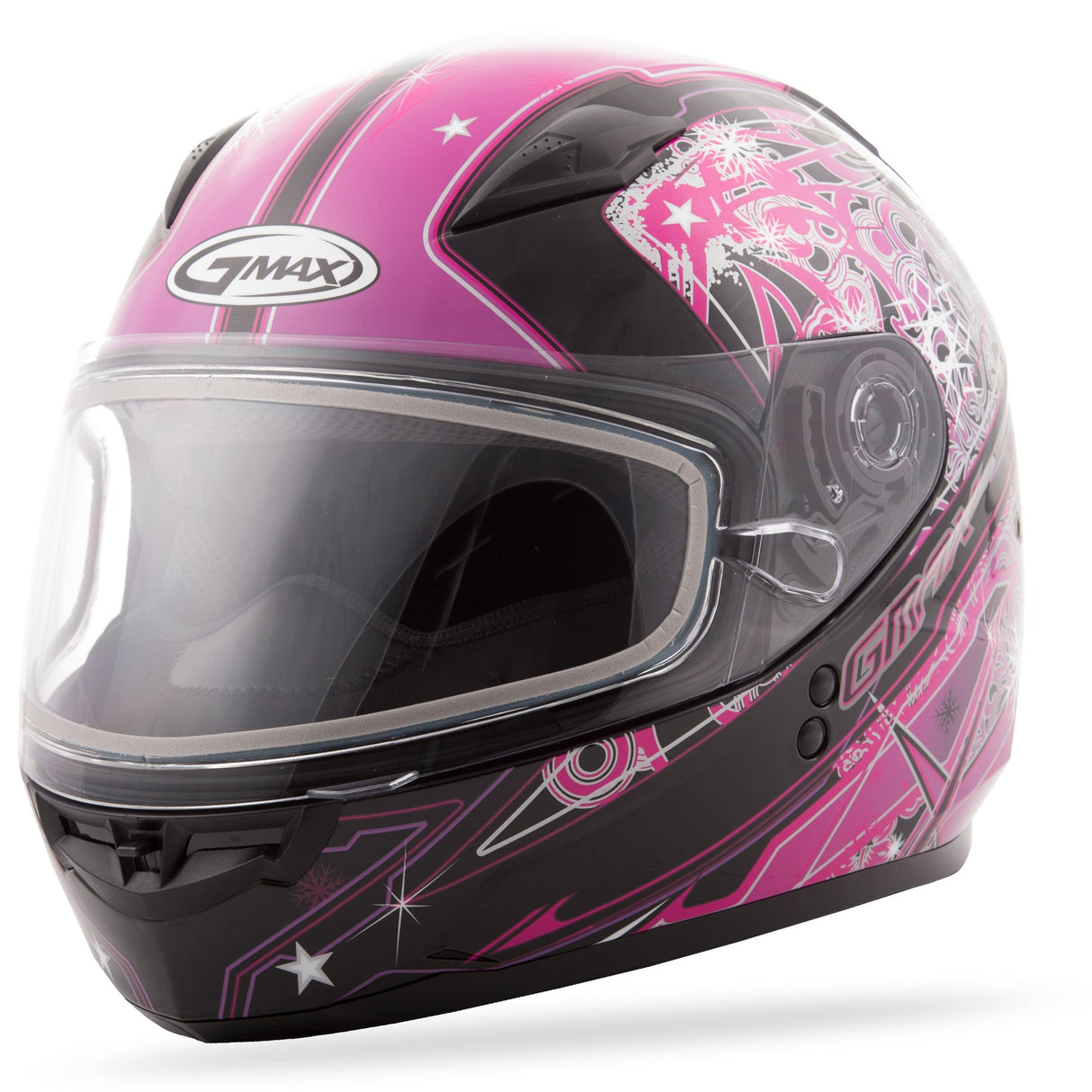 GMAX Youth Gm-49y Full-Face Helmet Snow Celestial Pnk/Purp/Blk Ym G2498401 TC-14