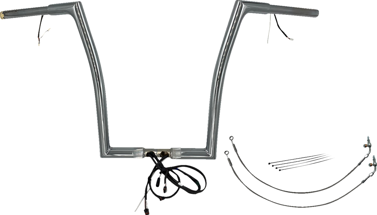 FAT BAGGERS INC. Handlebar Kit - Flat Top - 16" - Chrome 701916