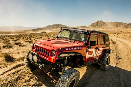 DV8 Offroad 07-18 Jeep Wrangler JK Front & Rear Flat Tube Fenders FENDB-02