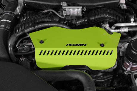 Perrin 2022+ Subaru WRX Pulley Cover - Neon Yellow PSP-ENG-153NY