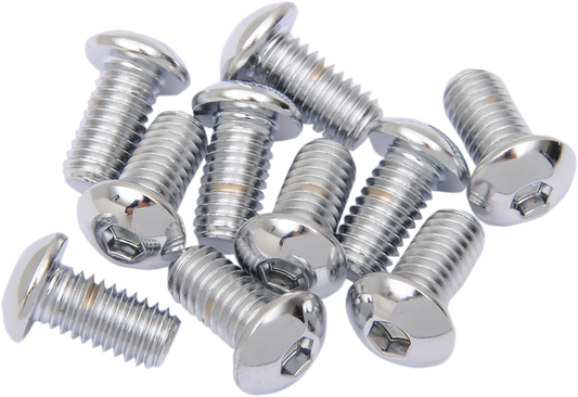 DRAG SPECIALTIES Bolts - Button-Head - 3/8"-16 x 3/4" MPB418