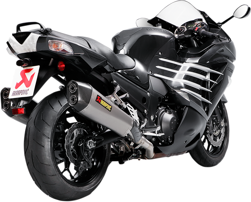 AKRAPOVIC Slip-On Line Muffler Ninja ZX-14R 2012-2024 Tapered S-K14SO6-HZAAT 1811-3069