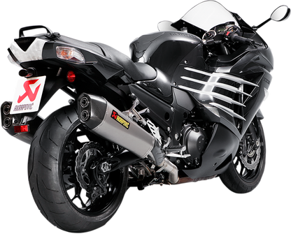 Silenciador de línea deslizante AKRAPOVIC Ninja ZX-14R 2012-2024 Cónico S-K14SO6-HZAAT 1811-3069 