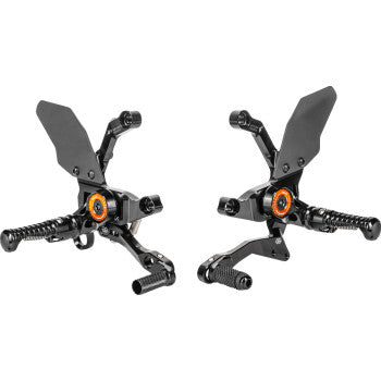 GILLES TOOLING MUE2 Rearset - Black - KTM MUE2-KT01-B