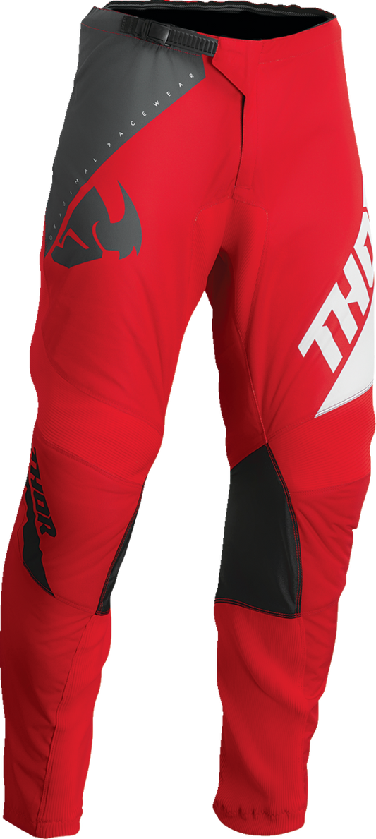 THOR Youth Sector Edge Pants - Red/White - 18 2903-2207