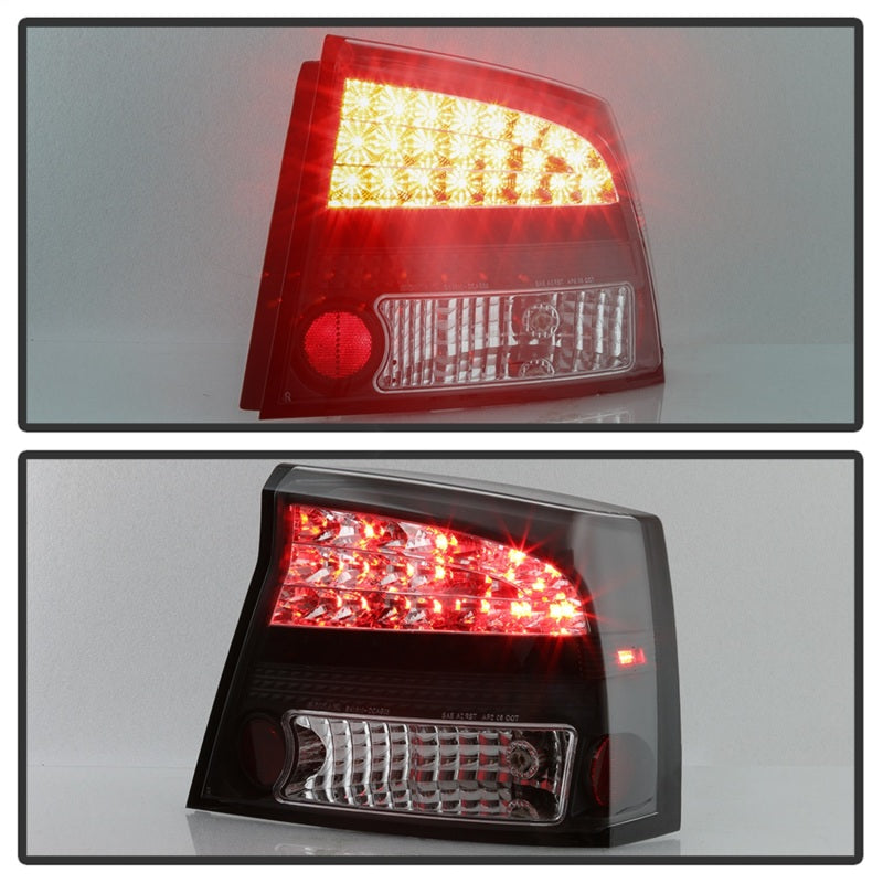 Spyder Dodge Charger 06-08 LED Tail Lights Black ALT-YD-DCH05-LED-BK 5002273