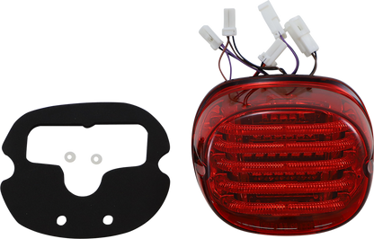 CUSTOM DYNAMICS Taillight/Turn Signal - Bottom Window - Red Lens PB-TL-INT-BW-R