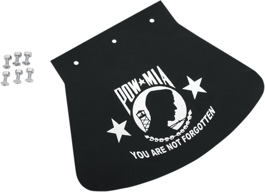 DRAG SPECIALTIES Mud Flap - POW-MIA - 10.5" W x 8" H 1420-0046