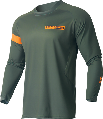 THOR Range Jersey - Army Green/Orange - XL 2910-7485