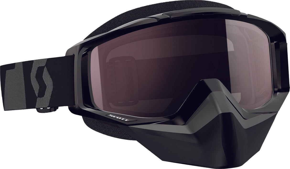 SCOTT Tyrant Snocross Goggle Black W/Silver Chrome Lens 240527-0001015