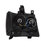 ANZO 2007-2014 Chevrolet Tahoe/Suburban Crystal Headlights Black 111392