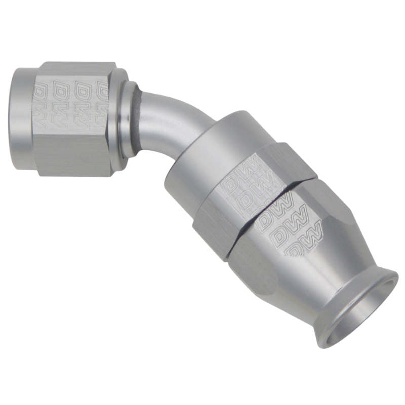 DeatschWerks 6AN Female Swivel 45-Degree Hose End PTFE (Incl. 1 Olive Insert) 06-02-0851