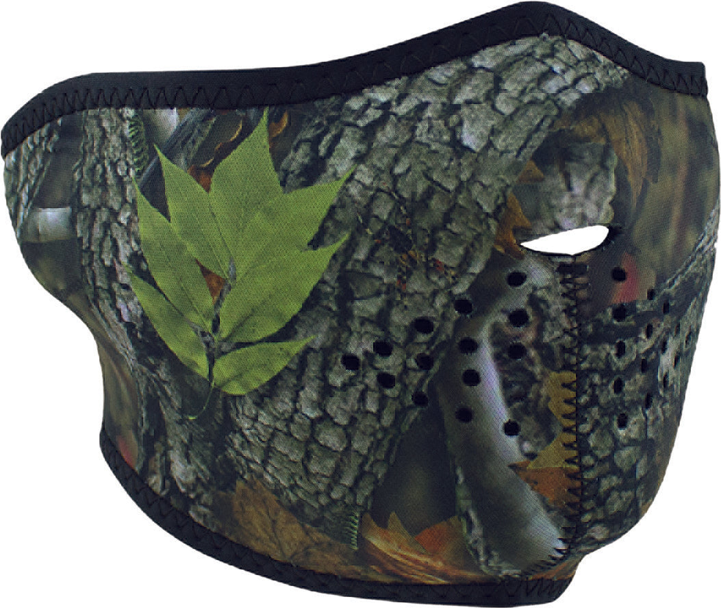 ZAN Neoprene Half Mask Forest Camo WNFM238H