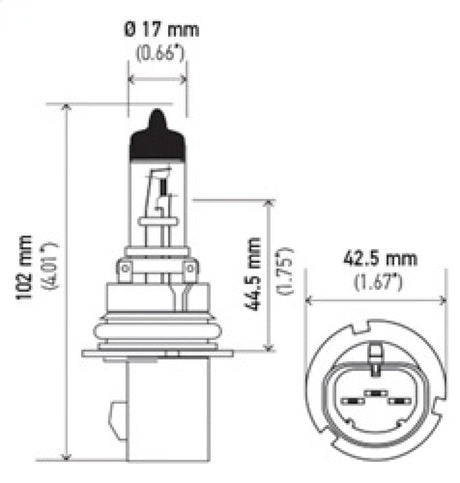 Hella Bulb 9007 12V 65/55W Xen Wht Xb (2) LAH71071472