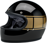 BILTWELL Gringo Helmet - Gloss Black Holeshot - XS 1002-527-101