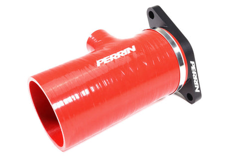Perrin 2022+ Subaru WRX Red 3in Turbo Inlet Hose w/ Nozzle (Short) PSP-INT-426RD