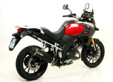 Arrow Suzuki Dl 1000 V-Strom '14 Homologated Aluminium Dark Maxi Race-Tech Silencer With Carbon End Cap For Original Collec. 71816akn