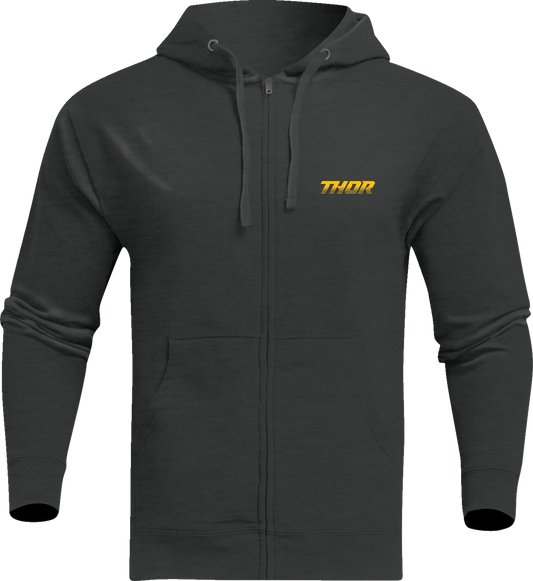 THOR Formula Zip-Up Fleece Sweatshirt - Heather Charcoal - Large 3050-6670