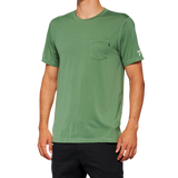 100% Mission Athletic T-Shirt - Olive - XL 20014-00018