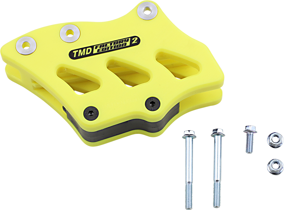 T.M. DESIGNWORKS Chain Guide - Suzuki/Yamaha - Yellow RCG-SY2-YL