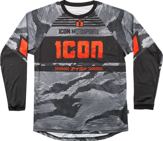 ICON Tiger’s Blood Jersey - Gray Camo - Large 2824-0093