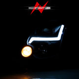 ANZO 2003-2007 Infiniti G35 Projector Headlight Plank Style Black (HID Compatible, No HID Kit ) 121557