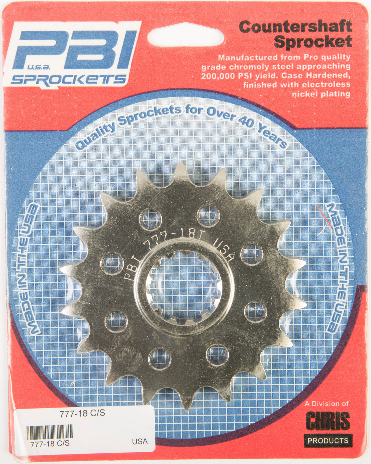 PBIFront Cs Sprocket Steel 18t-530 Yam777-18