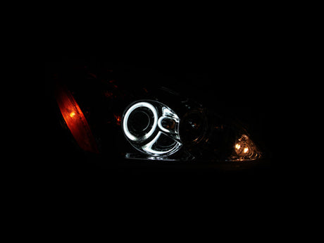 ANZO 2004-2007 Mitsubishi Lancer Projector Headlights w/ Halo Chrome (CCFL) 121103