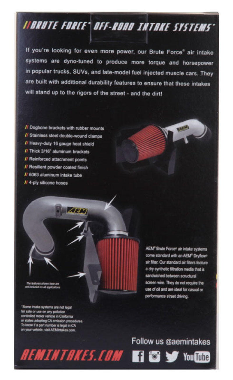 AEM Dryflow 4in. X 9in. Round Tapered Air Filter 21-2059BF