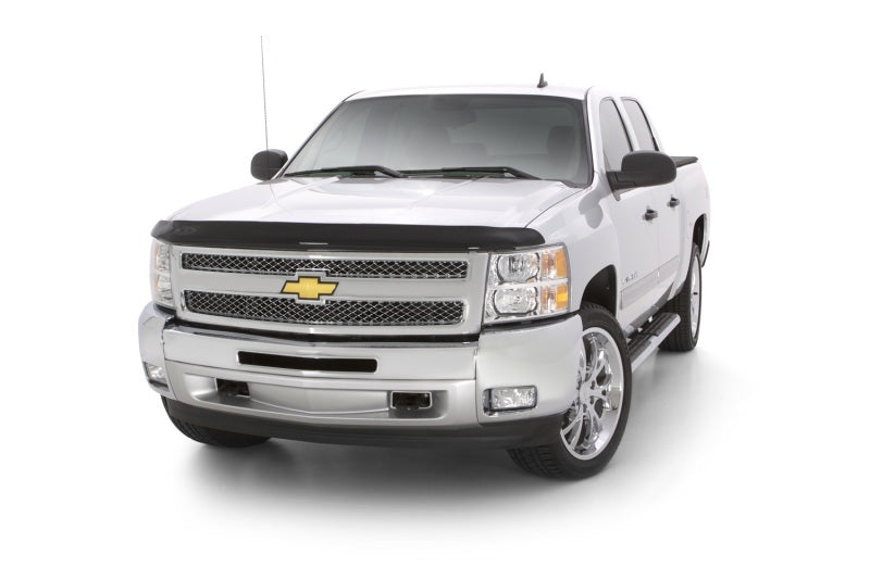 AVS 07-13 Chevy Silverado 1500 High Profile Bugflector II Hood Shield - Smoke 25035