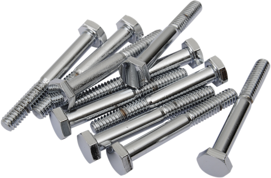 DRAG SPECIALTIES Bolts - Hex-Head - Chrome - 1/4"-20 x 2" MPB120