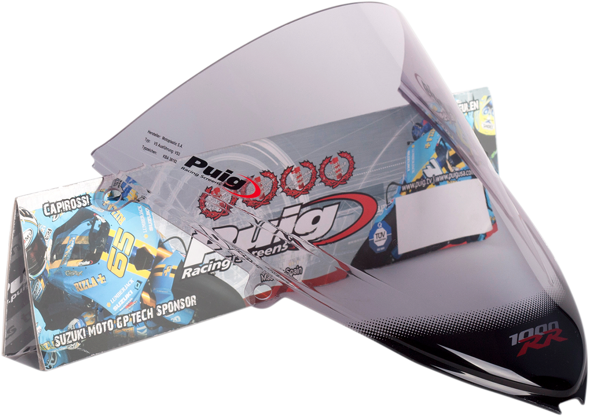 PUIG HI-TECH PARTS Race Windscreen - Smoke - CBR1000RR 4623H