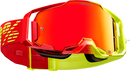 100% Armega Goggles - Solaris - HiPER Red Mirror 50003-00003