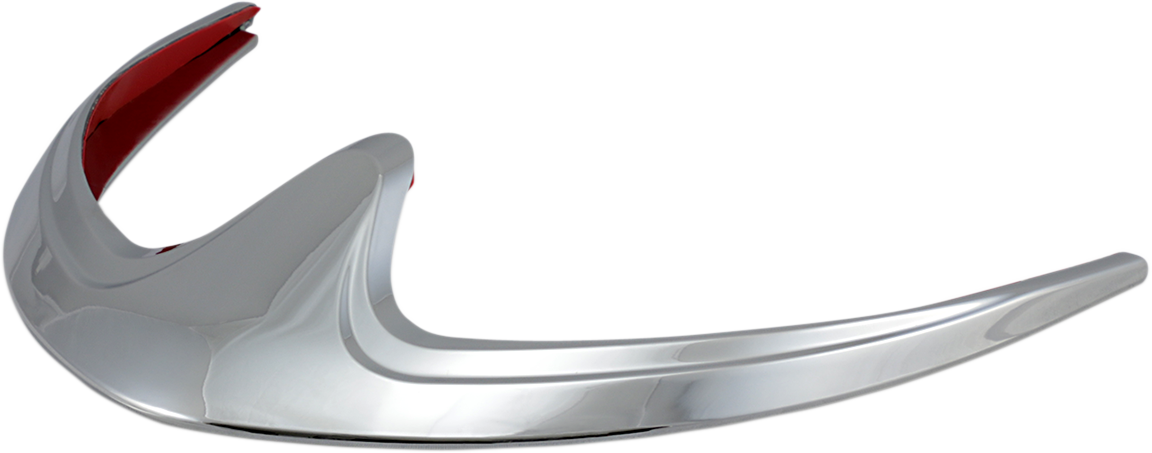 SHOW CHROME Fender Tip Accent - Chrome - Front 63-306